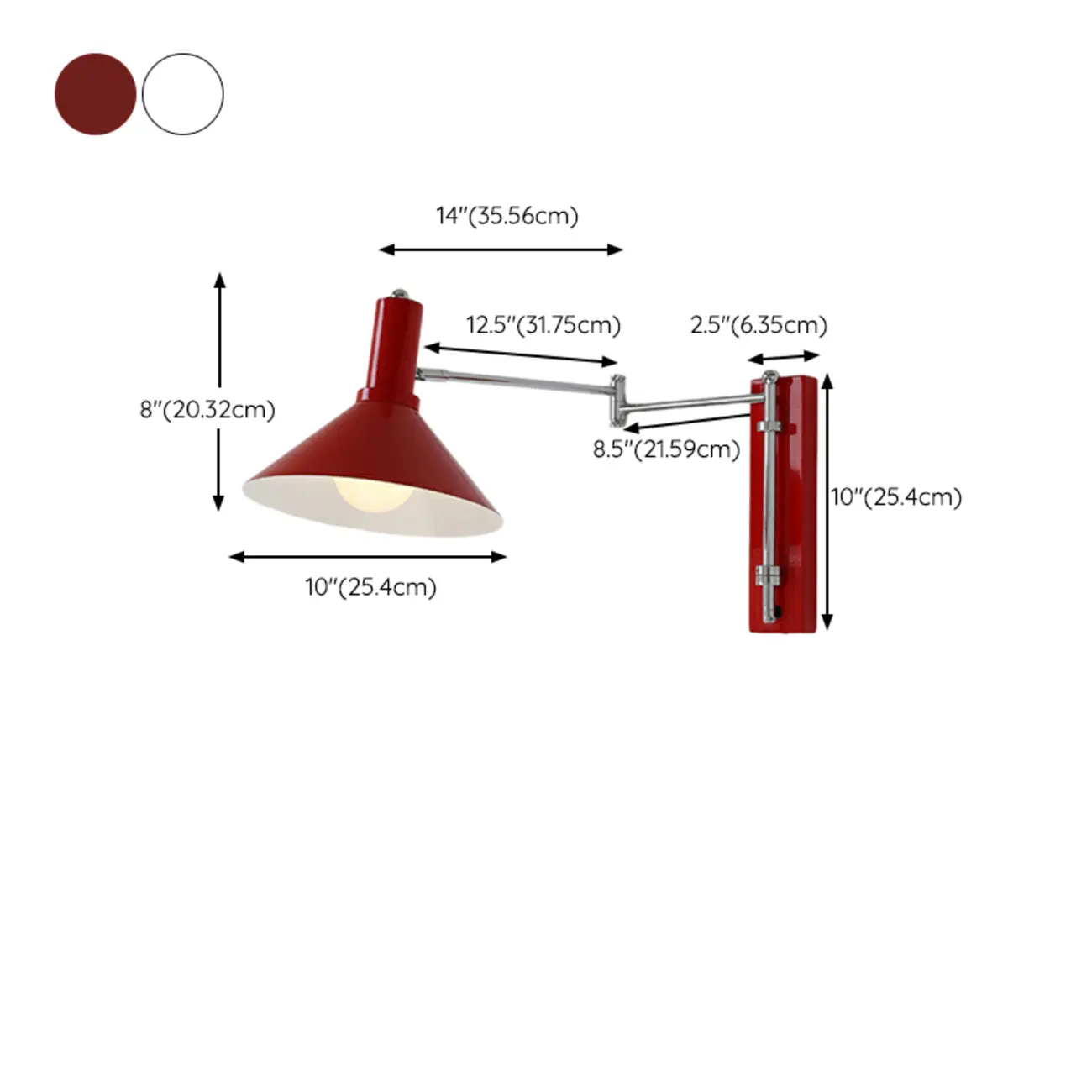 Industrial Metal Stylish Swing Arm Wall Light Image - 16 | homeyfad