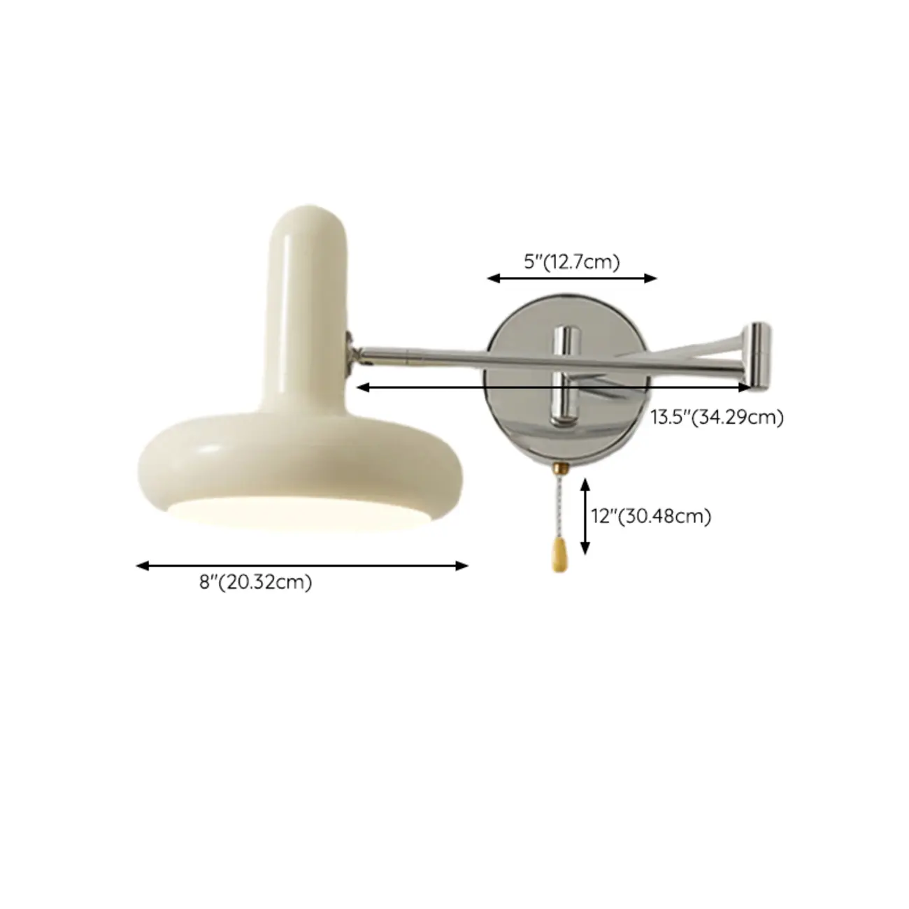 Industrial Metal Stylish Swing Arm Wall Light Image - 17 | homeyfad