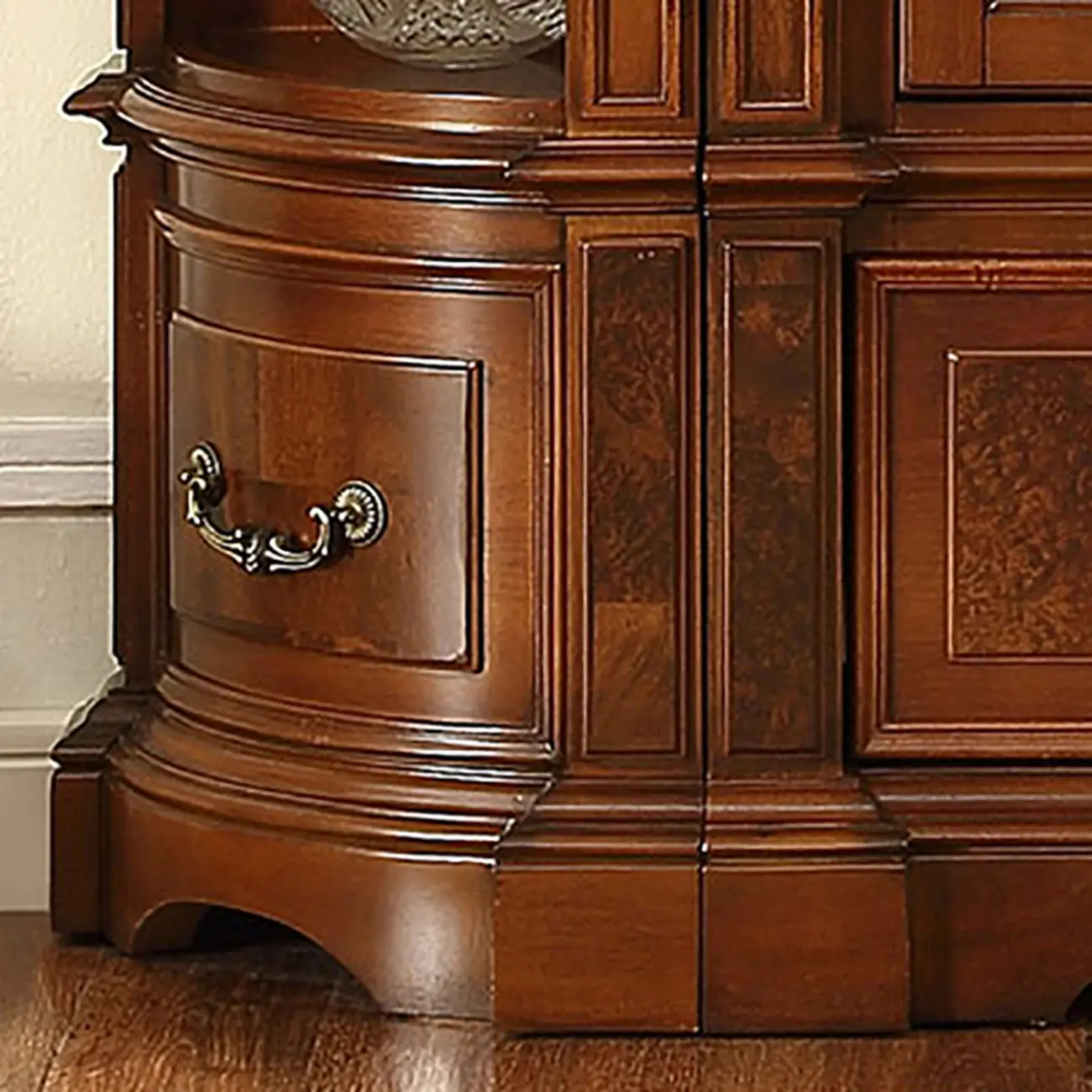 Traditional Solid Wood Brown Display Bookcase Image - 9 | homeyfad