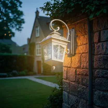 Vintage Aluminum Bronze Curved Arm Wall Light Image - 11
