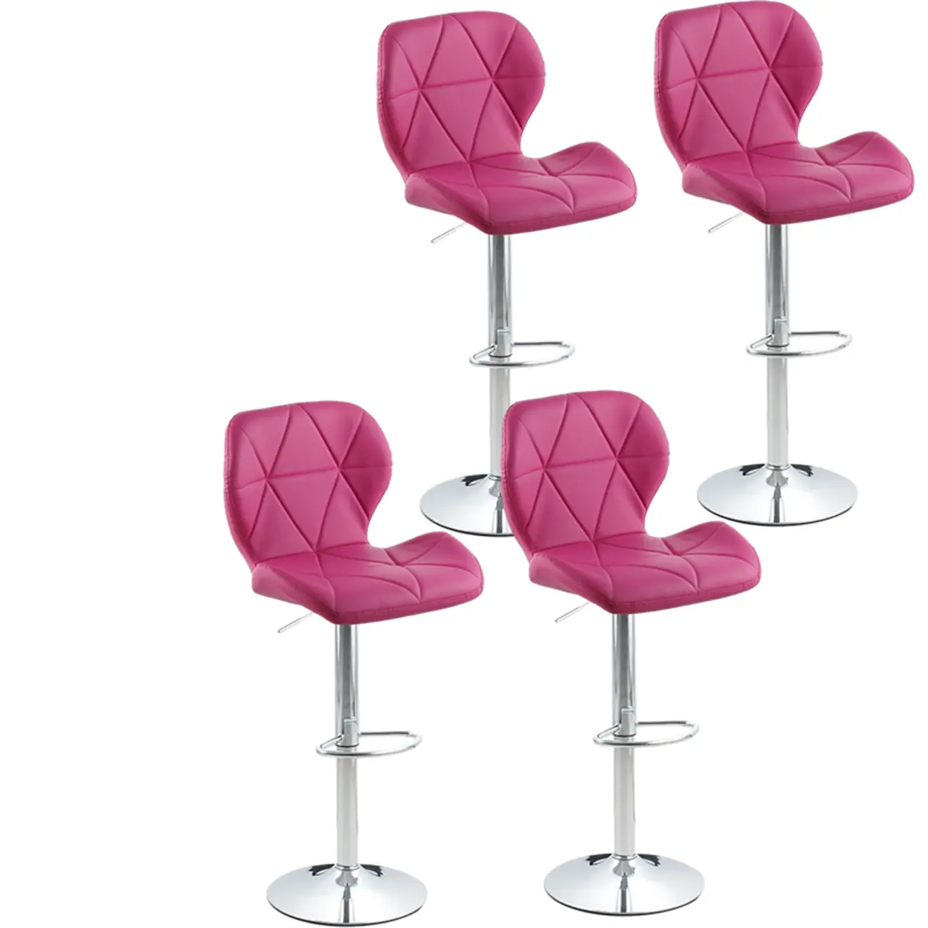 Bucket Swivel Armless Leather Adjustable Bar Stools Image - 22 | homeyfad