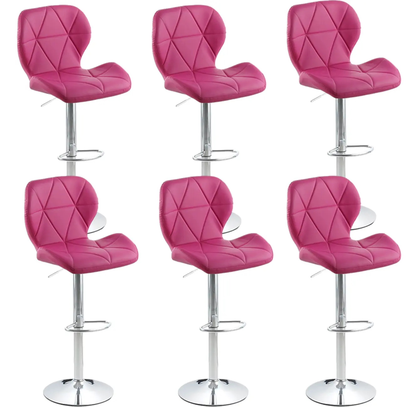 Bucket Swivel Armless Leather Adjustable Bar Stools Image - 23 | homeyfad