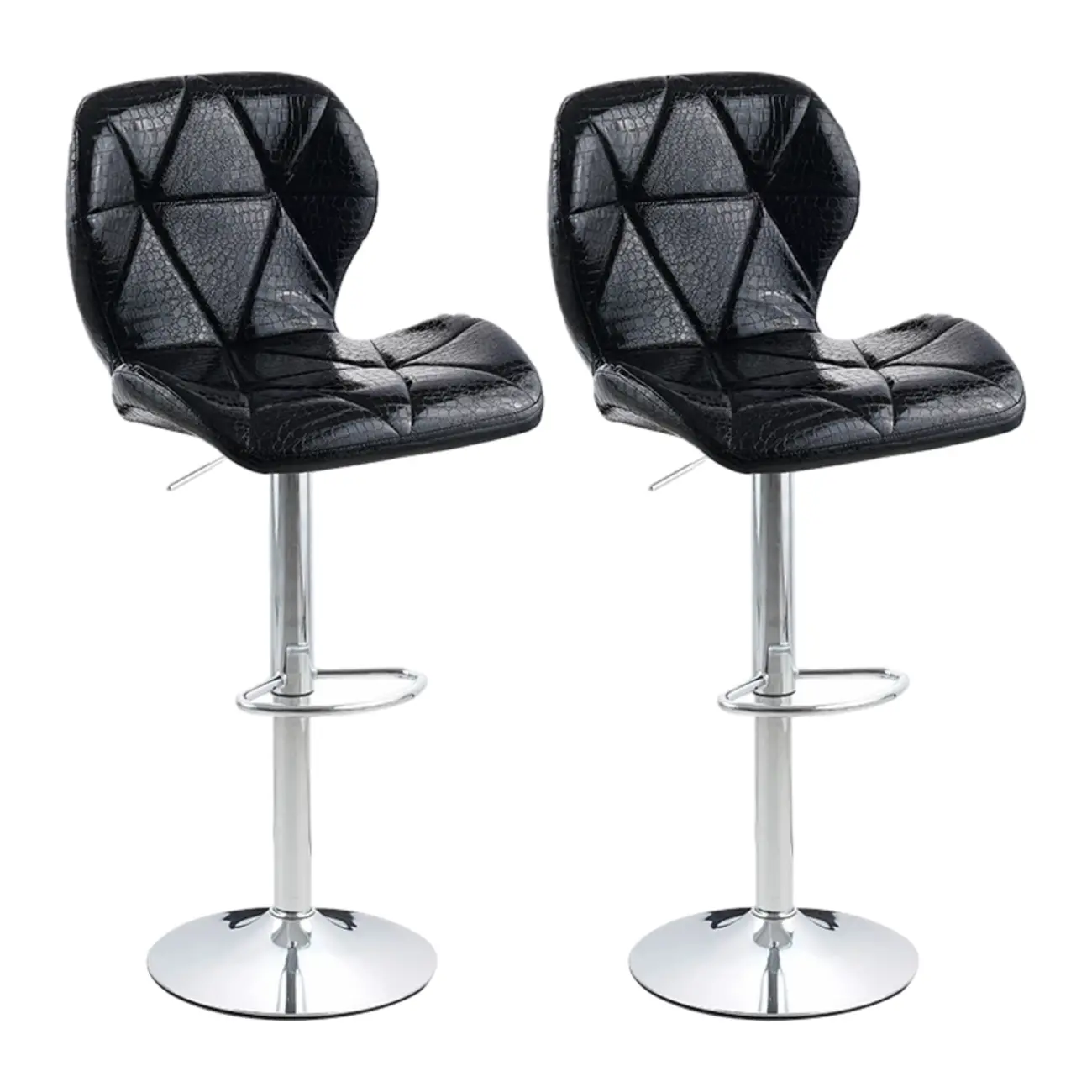 Bucket Swivel Armless Leather Adjustable Bar Stools Image - 31 | homeyfad