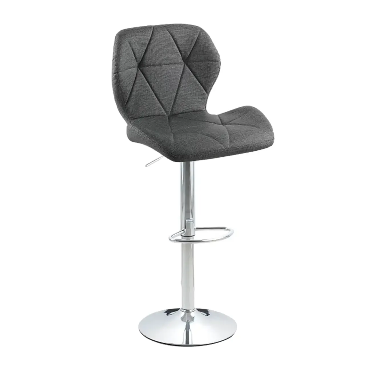 Bucket Swivel Armless Leather Adjustable Bar Stools Image - 50