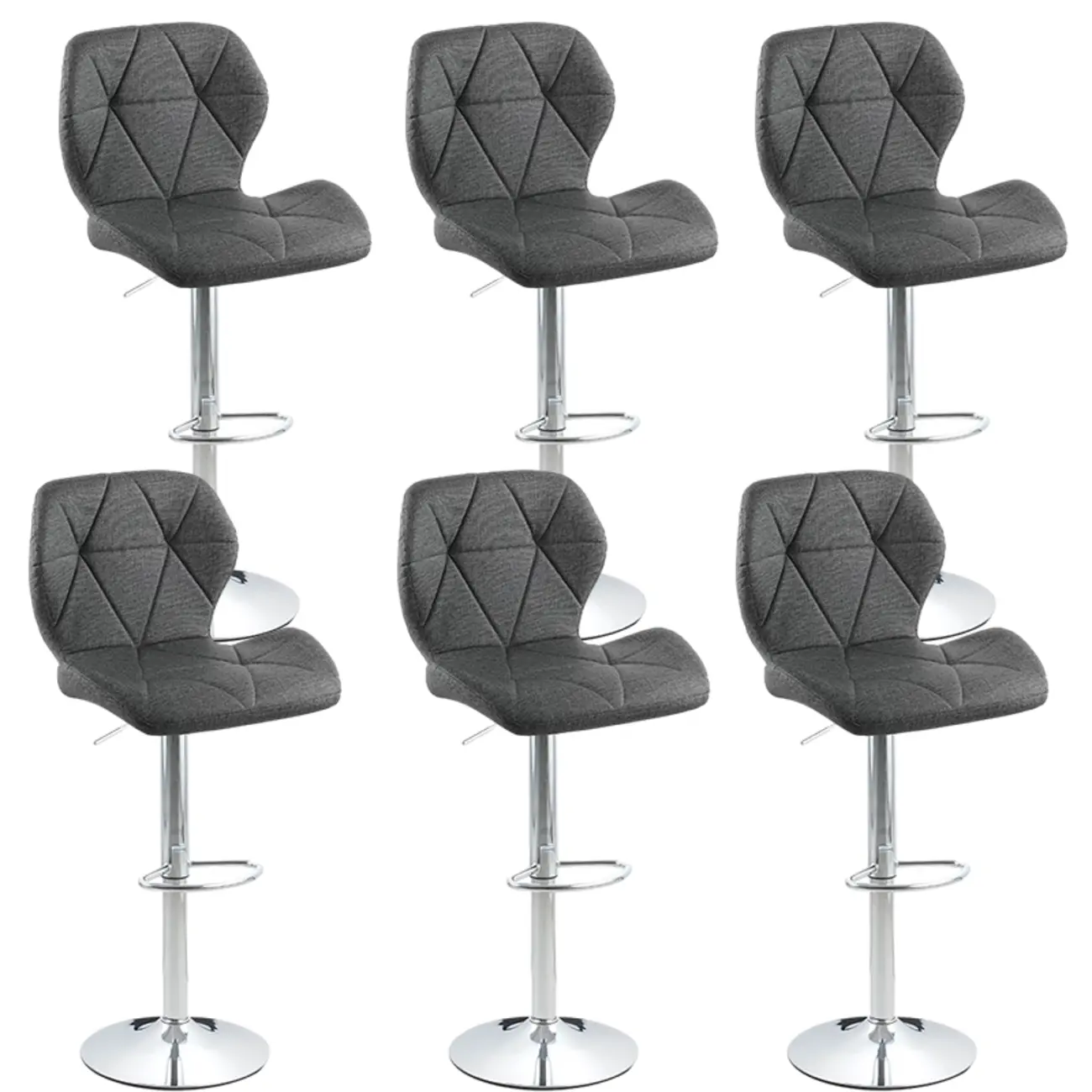 Bucket Swivel Armless Leather Adjustable Bar Stools Image - 53 | homeyfad