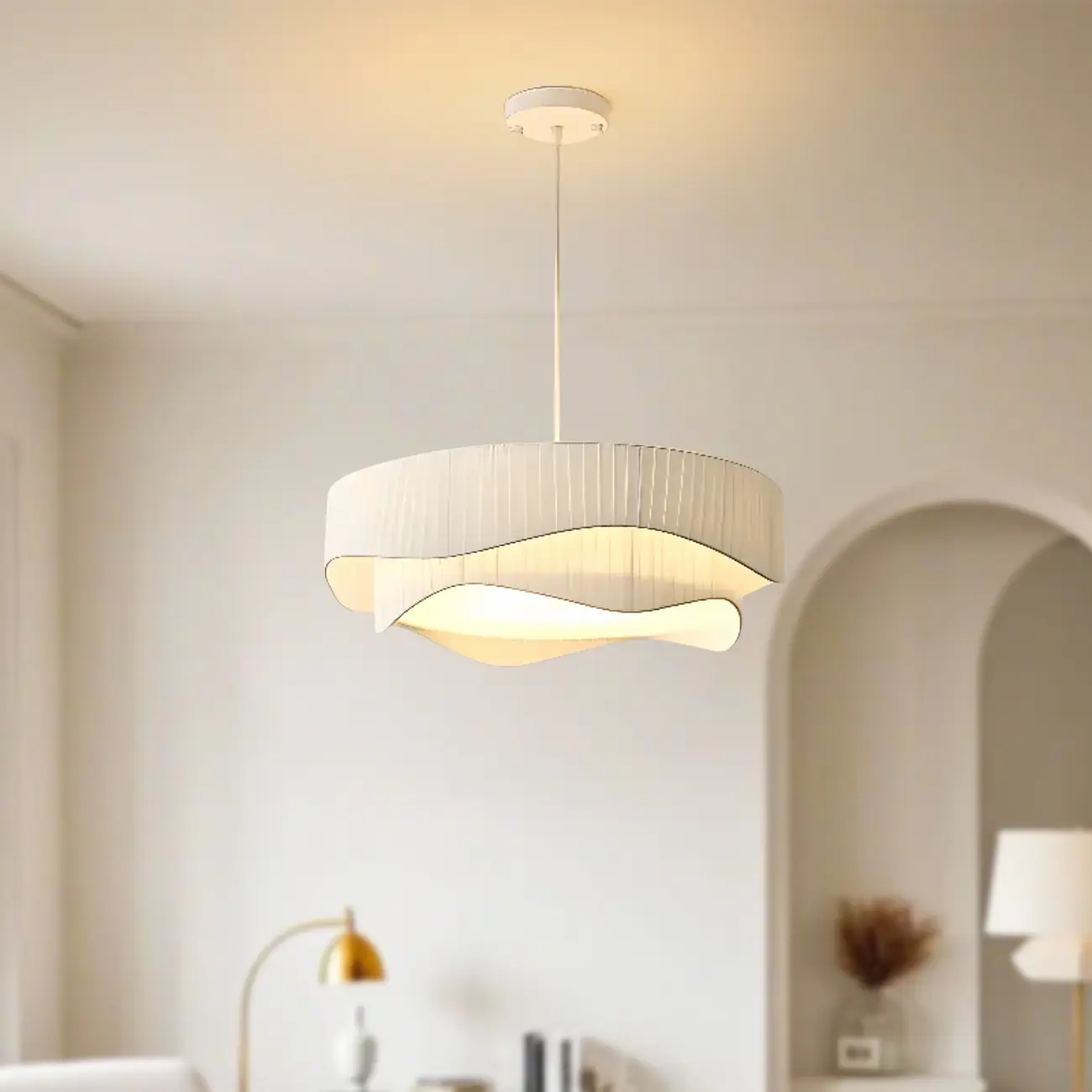 Modern Elegant 4-Light LED Chandelier with Irregular Design  Image - 4 | homeyfad