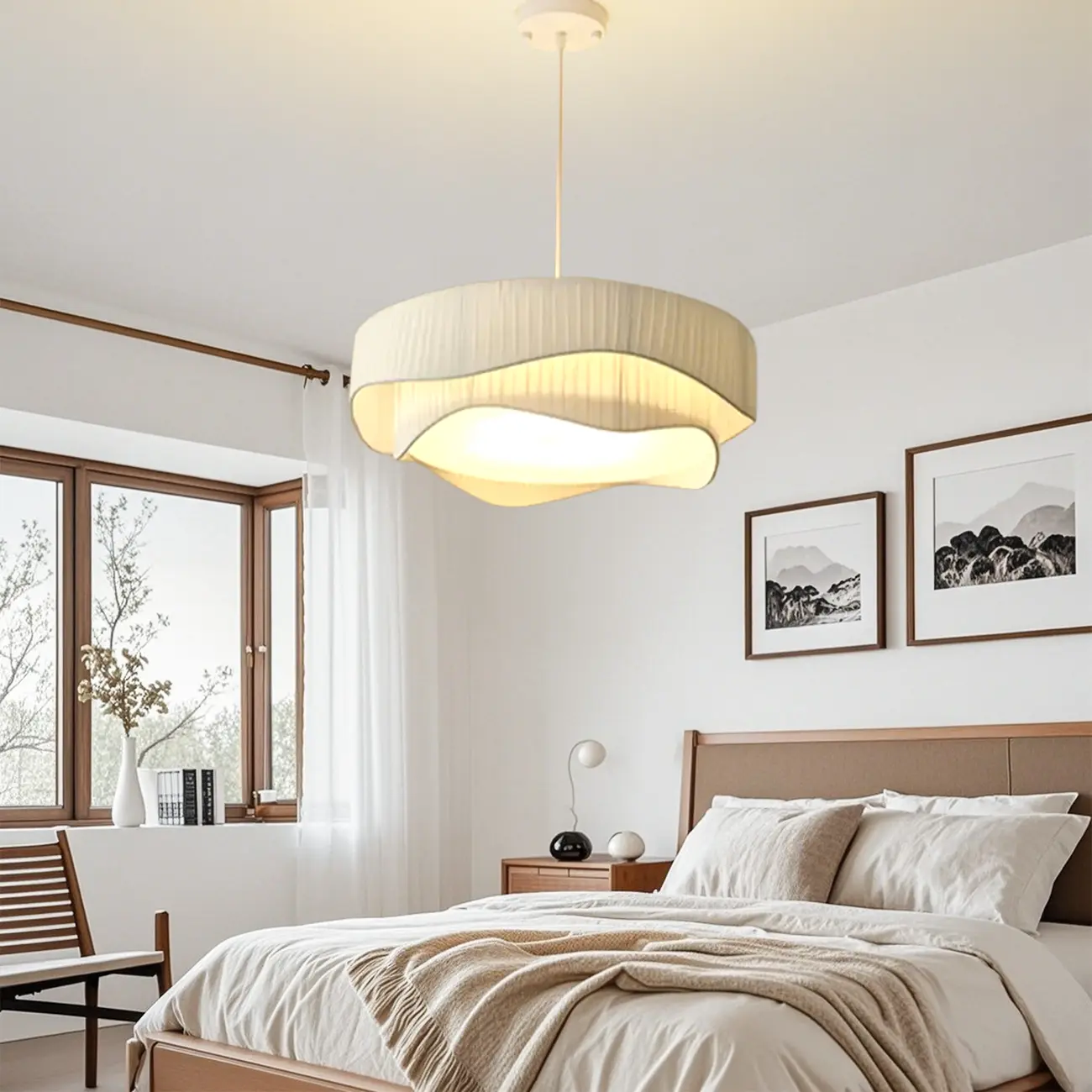 Modern Elegant 4-Light LED Chandelier with Irregular Design  Image - 5 | homeyfad