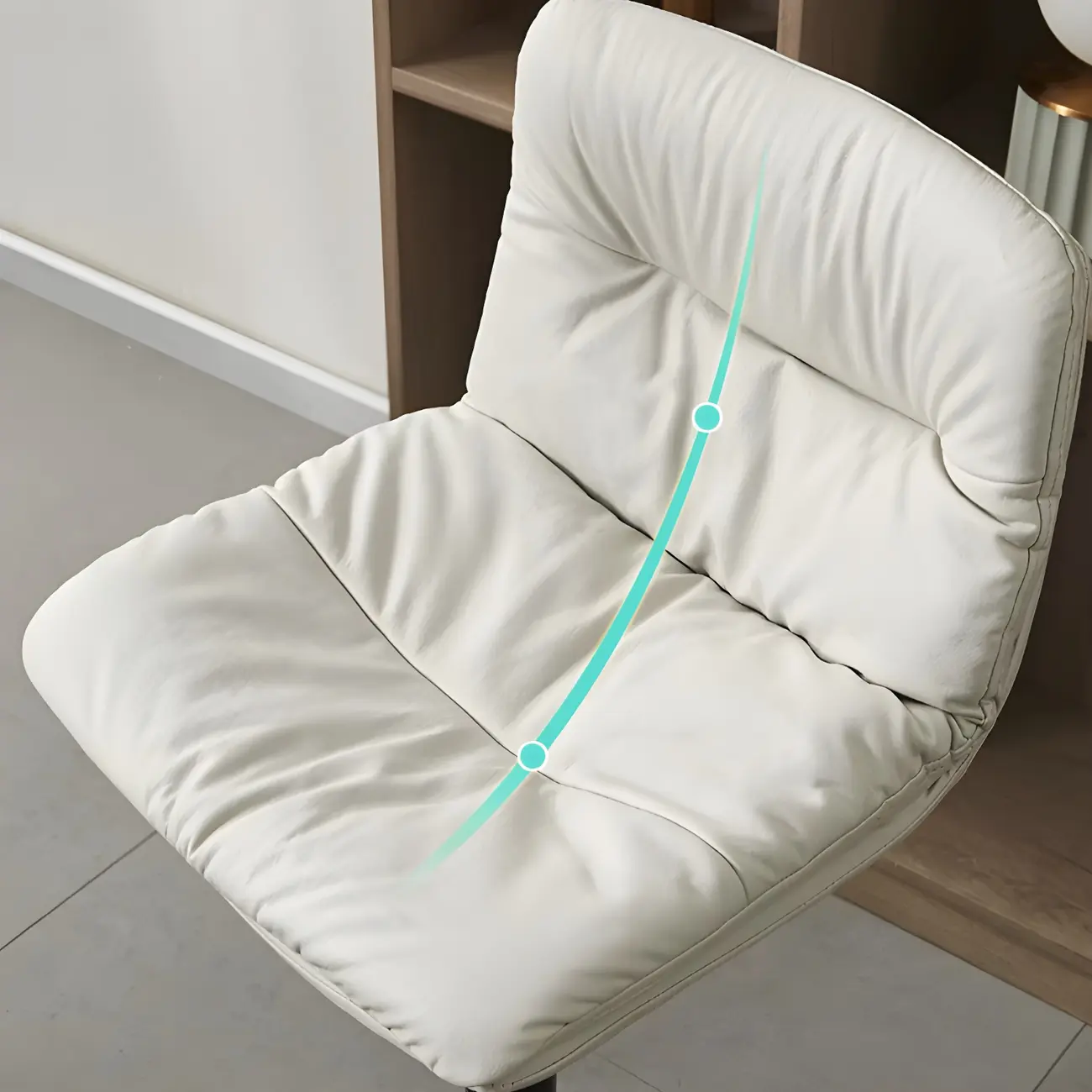 Modern Upholstered Swivel Bar Stools with Back for Kitchen Image - 13 | homeyfad