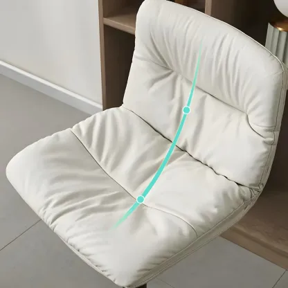 Modern Upholstered Swivel Bar Stools with Back for Kitchen Image - 13