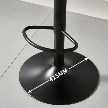 Modern Upholstered Swivel Bar Stools with Back for Kitchen Image - 15