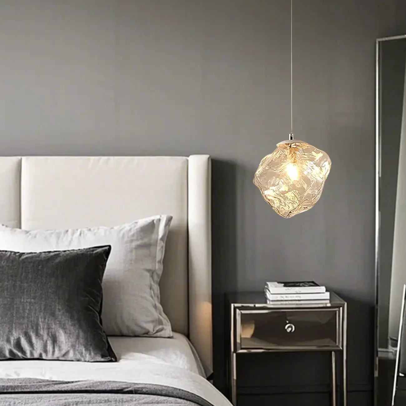 Irregular Cube Crystal Pendant Light for Modern Home Decor Image - 3 | homeyfad