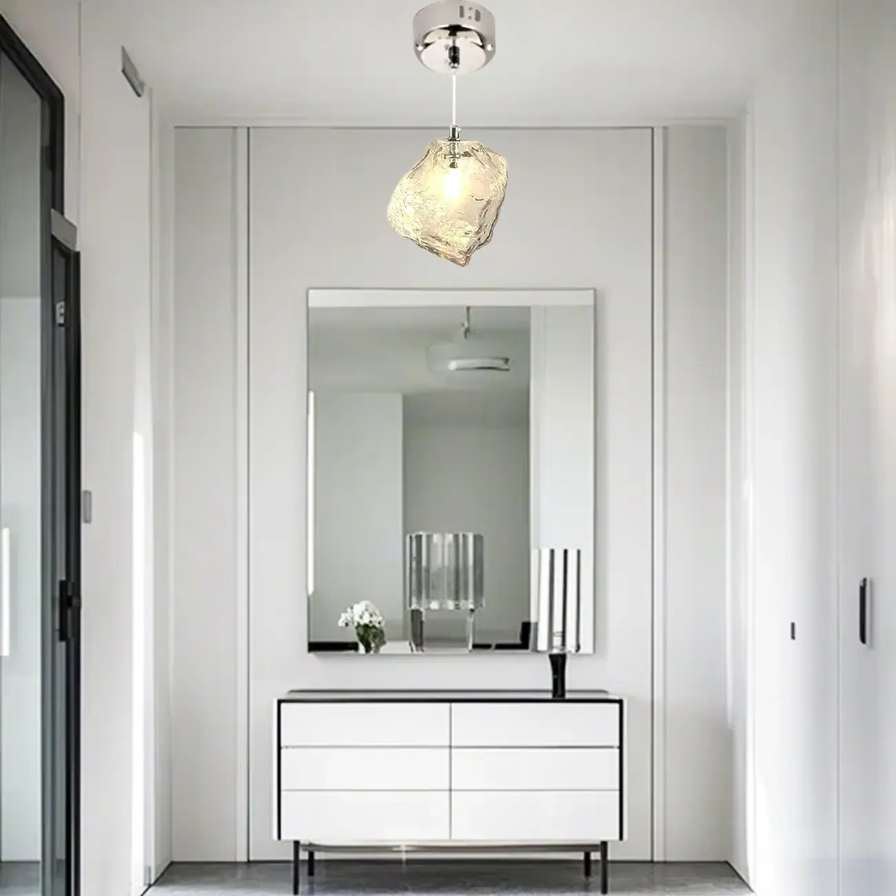 Irregular Cube Crystal Pendant Light for Modern Home Decor Image - 4