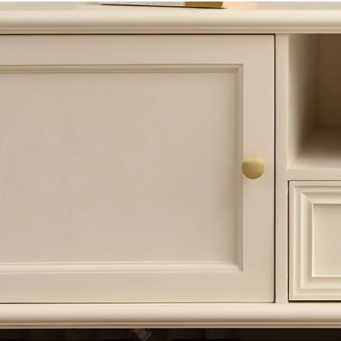 Traditional 2-Drawer Solid Wood China Cabinet with Glass Door Image - 14 | homeyfad