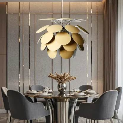 5 Tiers Modern Chandelier with Adjustable Metal Structure Image - 3