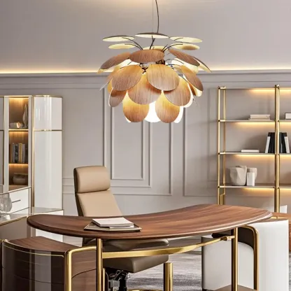5 Tiers Modern Chandelier with Adjustable Metal Structure Image - 4