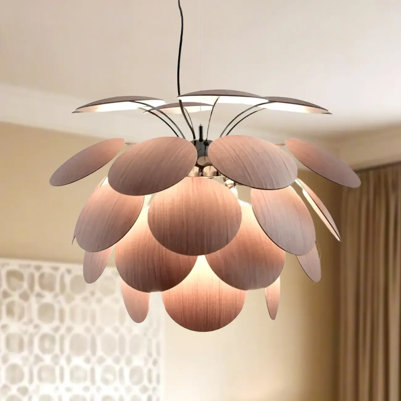 5 Tiers Modern Chandelier with Adjustable Metal Structure Image - 6