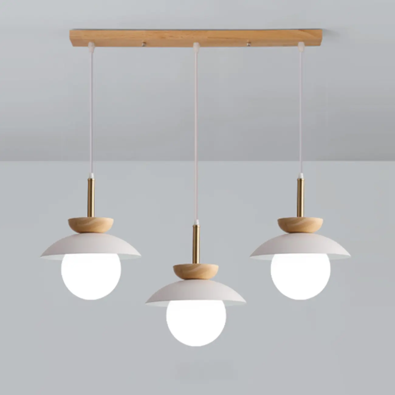 3-Light Modern Wood Pendant Lights for Kitchen Image - 3 | homeyfad