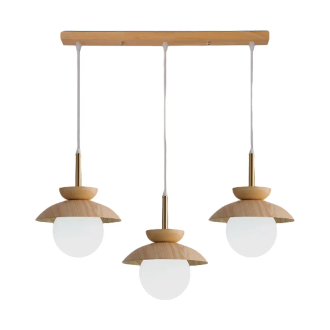3-Light Modern Wood Pendant Lights for Kitchen Image - 5 | homeyfad