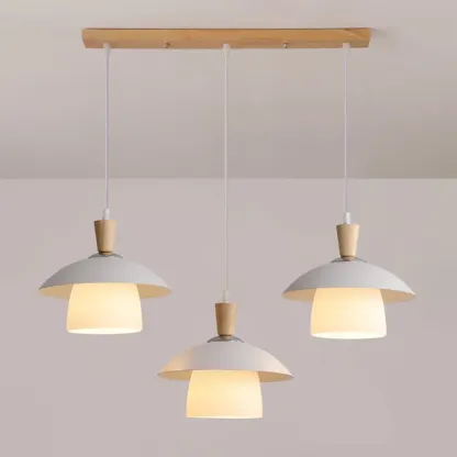 3-Light Modern Wood Pendant Lights for Kitchen Image - 10