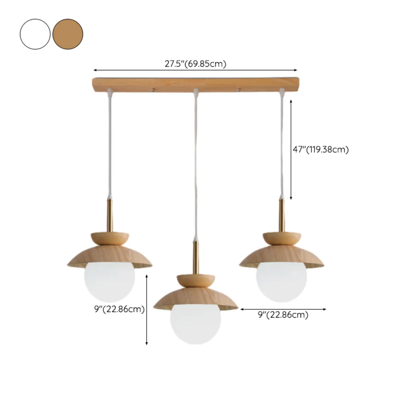 3-Light Modern Wood Pendant Lights for Kitchen Image - 14 | homeyfad