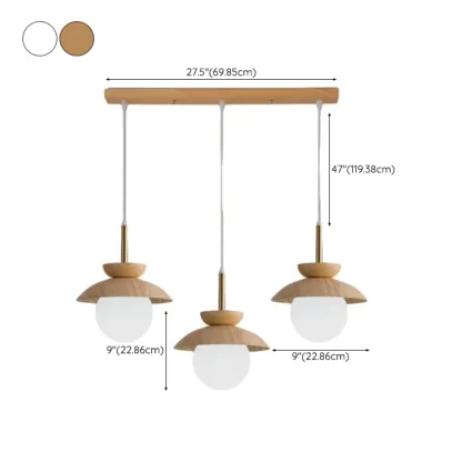 3-Light Modern Wood Pendant Lights for Kitchen Image - 14
