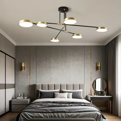 Contemporary Indoor LED Ceiling Light with Acrylic Shade  Image - 4