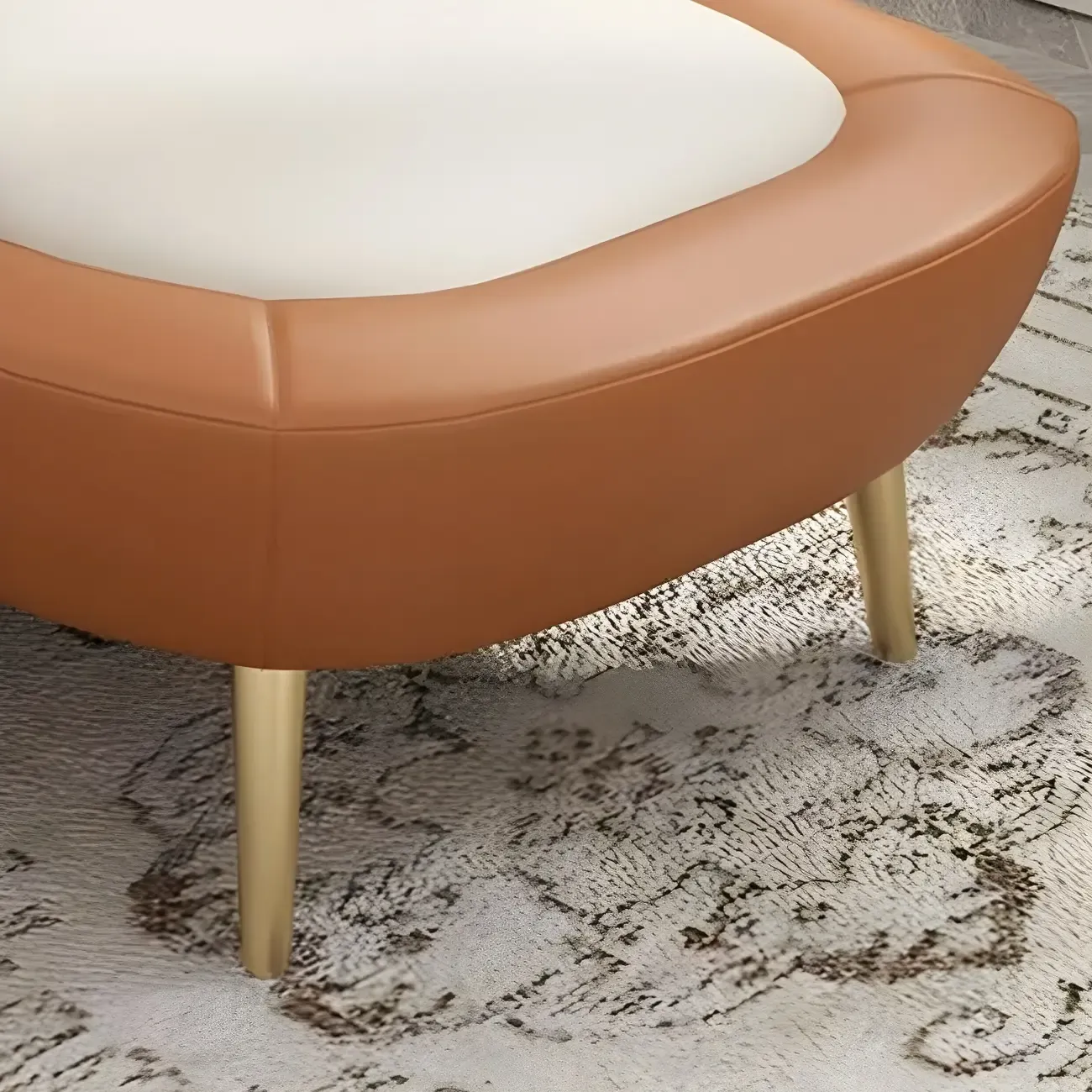 Modern Wood Frame Armless Reclining Chaise Lounge Image - 12