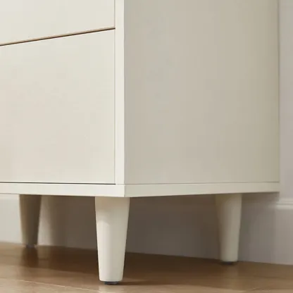 Durable White Wooden Dressers & Chests with Compact Storage Image - 8