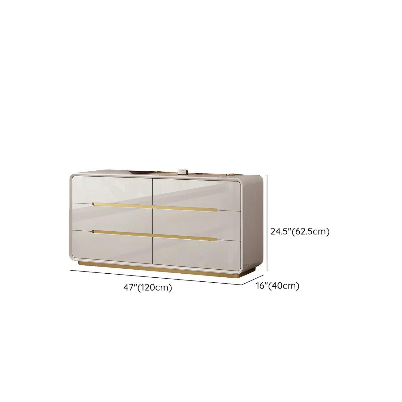 White Glam Bedroom Modern Wood Dresser with Legs Image - 23 | homeyfad