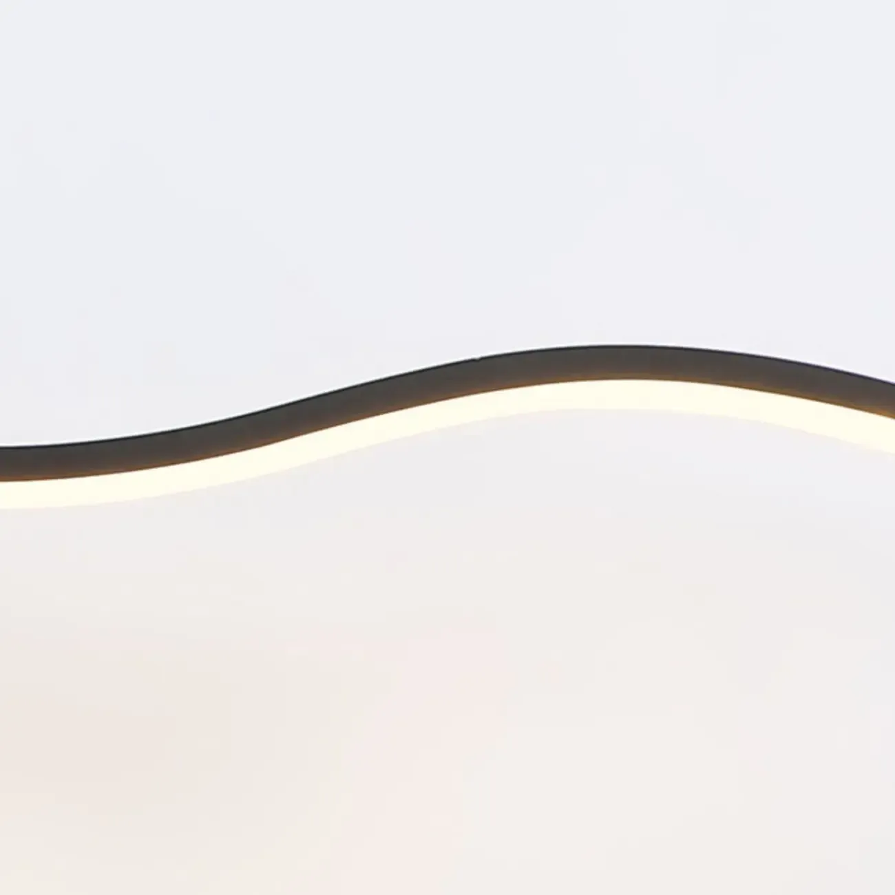 Contemporary Metal Wave Shaped LED Vanity Light for Bathroom Image - 10