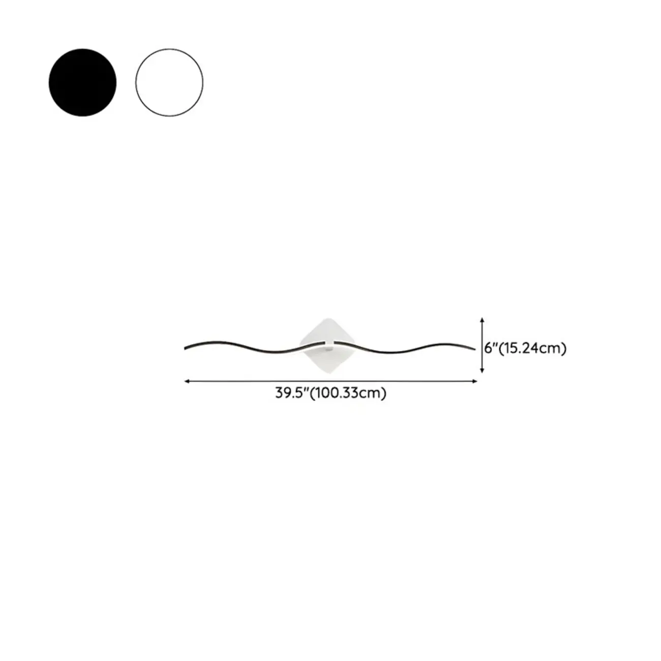 Contemporary Metal Wave Shaped LED Vanity Light for Bathroom Image - 23 | homeyfad