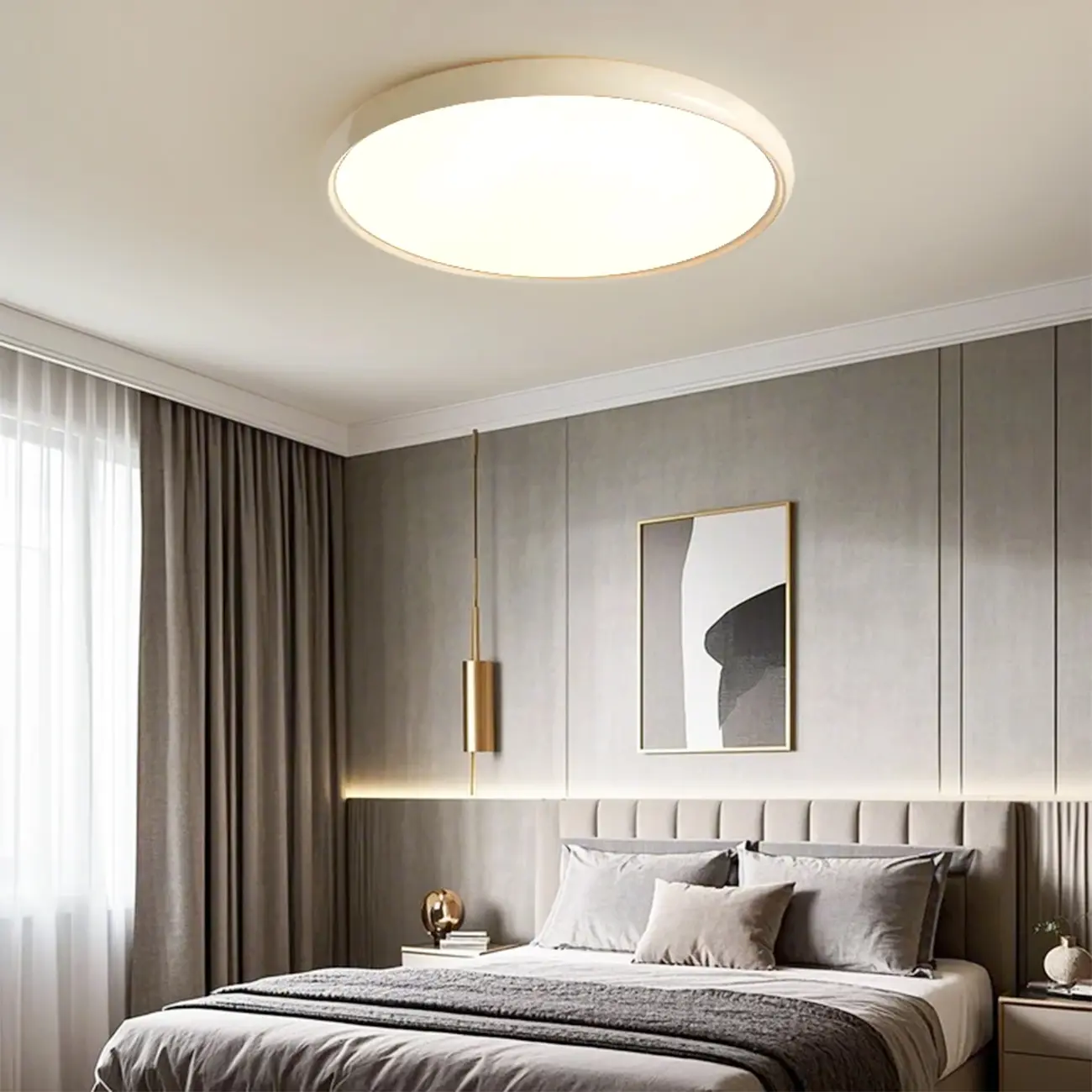 Dimmable Acrylic Round LED Ceiling Light for Residential Use Image - 3 | homeyfad