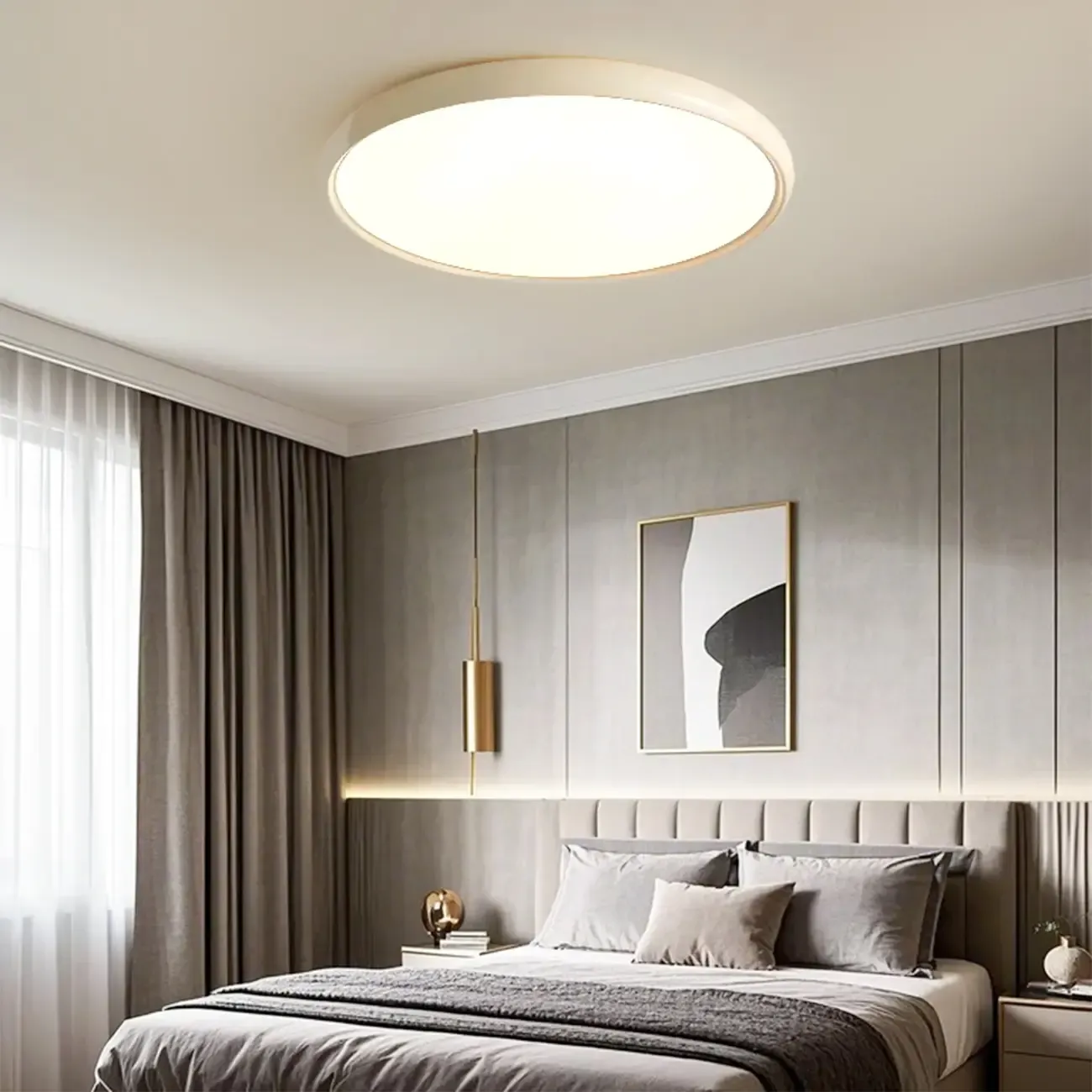 Dimmable Acrylic Round LED Ceiling Light for Residential Use Image - 3