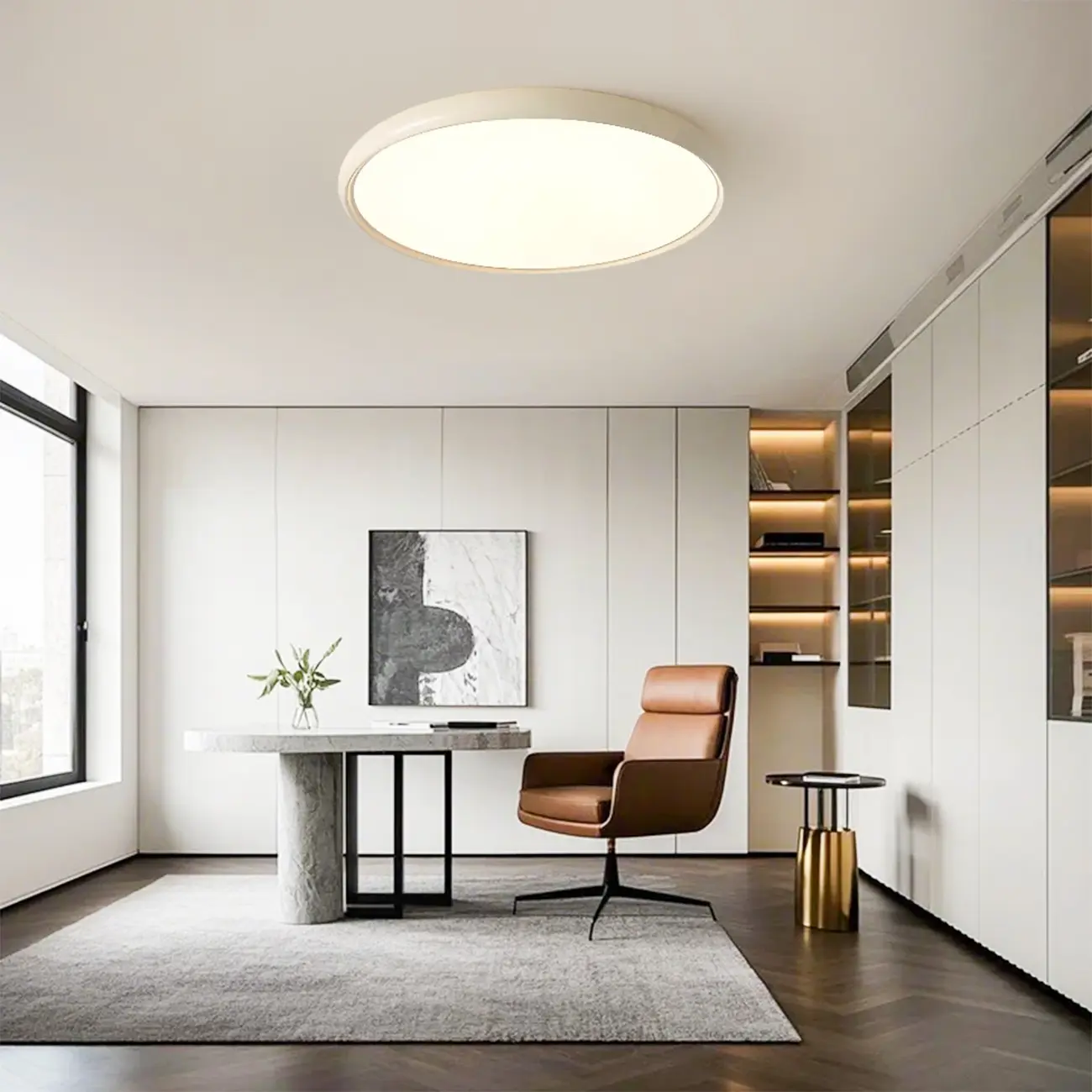 Dimmable Acrylic Round LED Ceiling Light for Residential Use Image - 13 | homeyfad