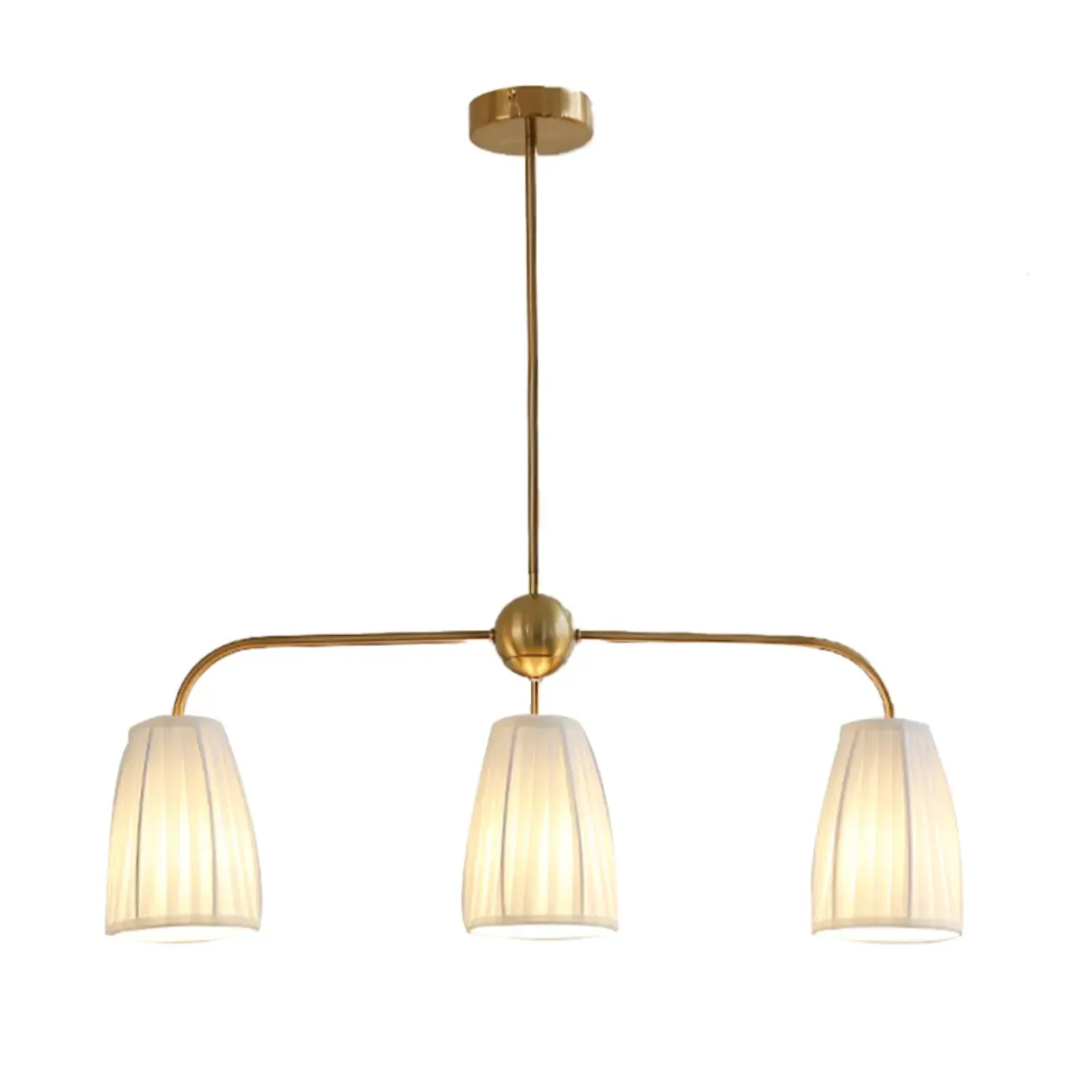 Geometric Metal Pendant Light for Dining Area Image - 7