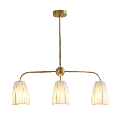 Geometric Metal Pendant Light for Dining Area Image - 7