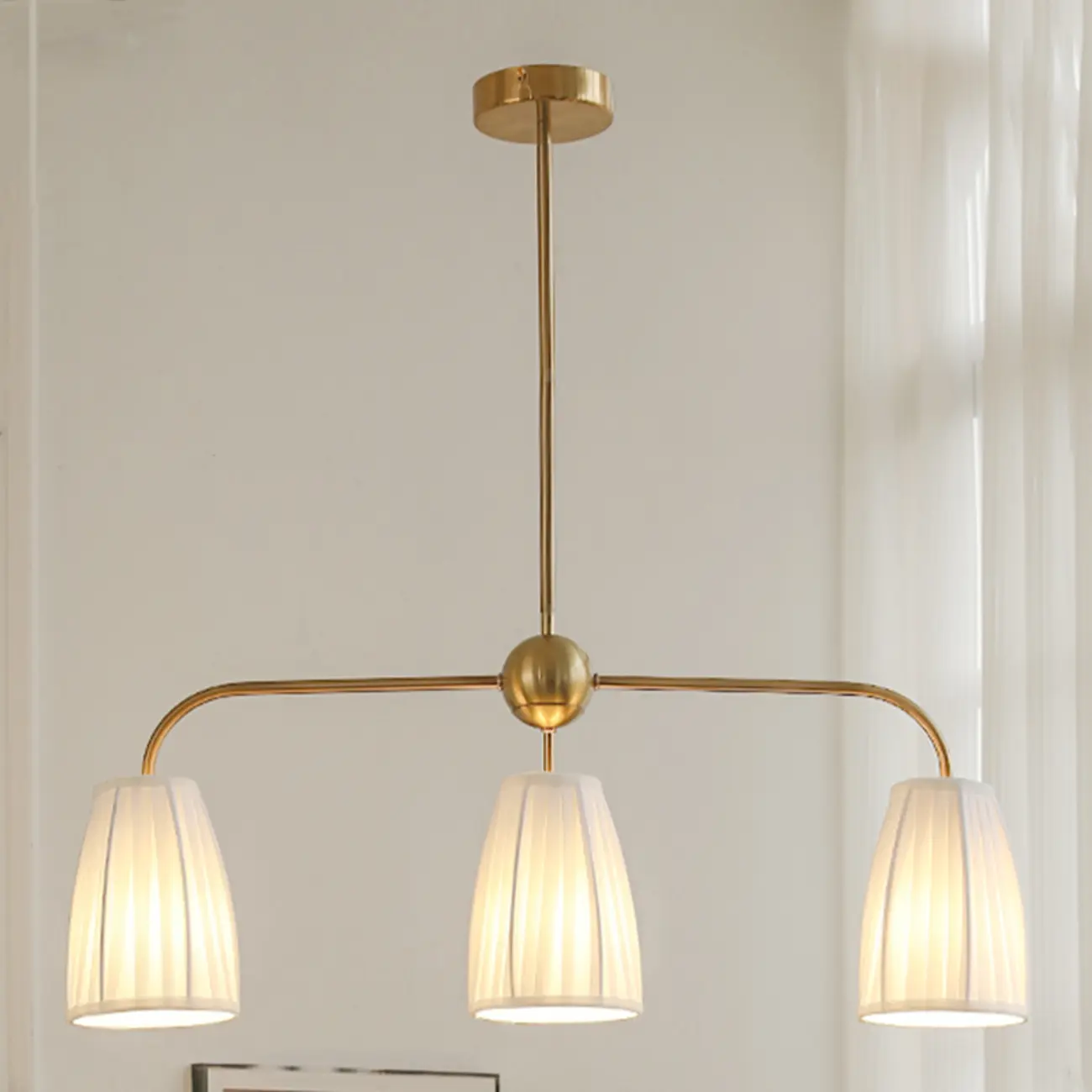 Geometric Metal Pendant Light for Dining Area Image - 16 | homeyfad