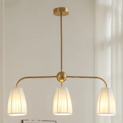 Geometric Metal Pendant Light for Dining Area Image - 16