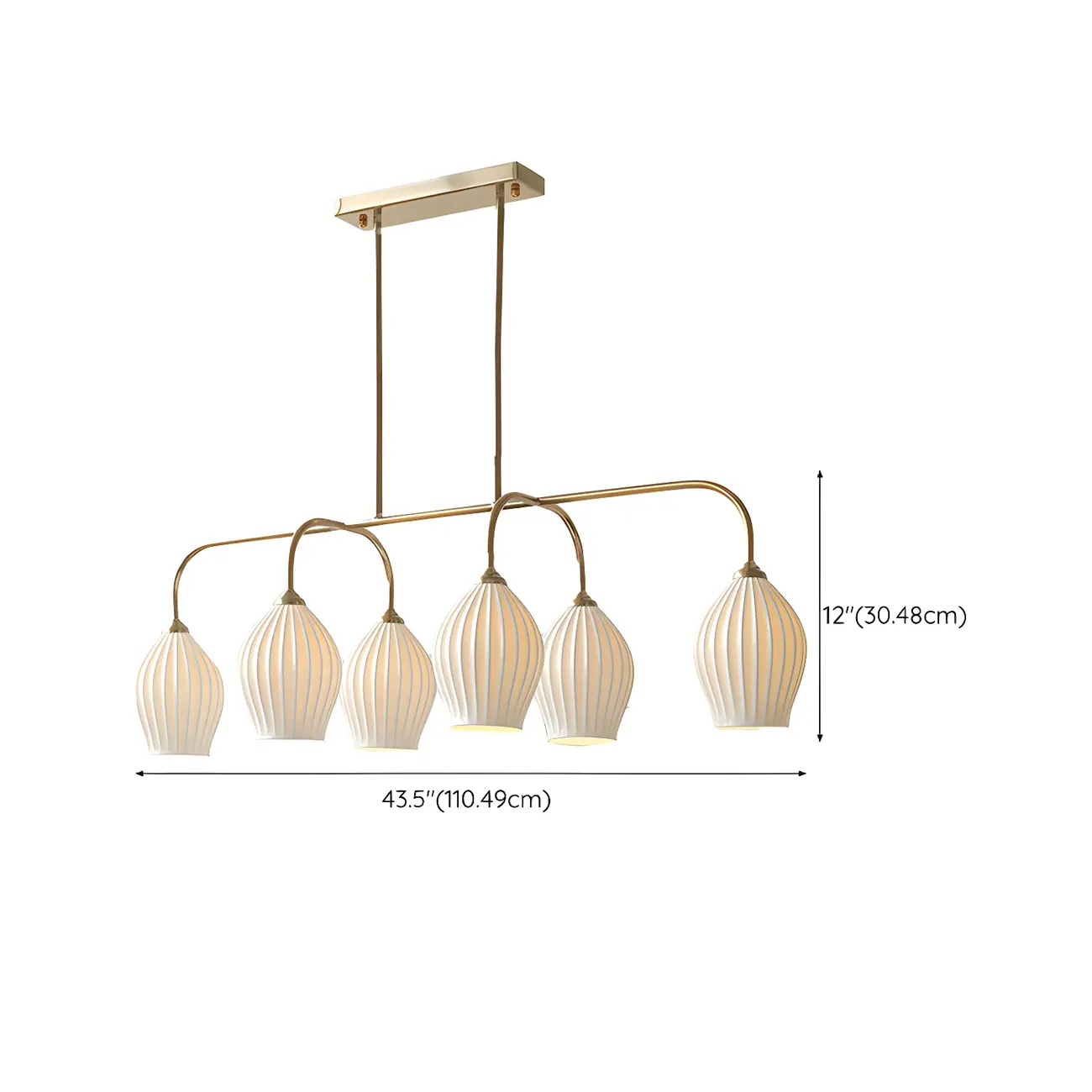 Geometric Metal Pendant Light for Dining Area Image - 20 | homeyfad