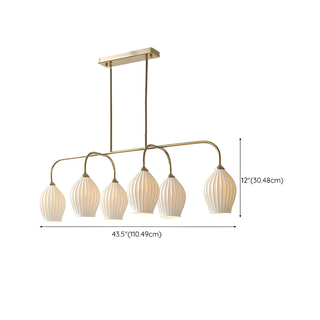 Geometric Metal Pendant Light for Dining Area Image - 20