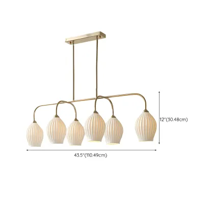 Geometric Metal Pendant Light for Dining Area Image - 20