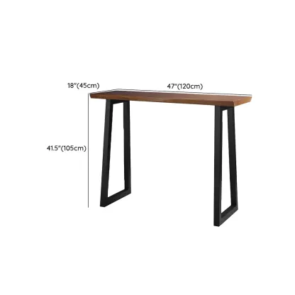 Industrial Brown Wood and Iron Structure Bar Tables Image - 12