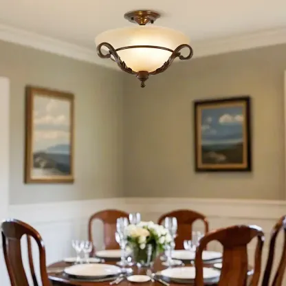 Contemporary 3-Light Ceiling Lamp for Living Room Decor Image - 1