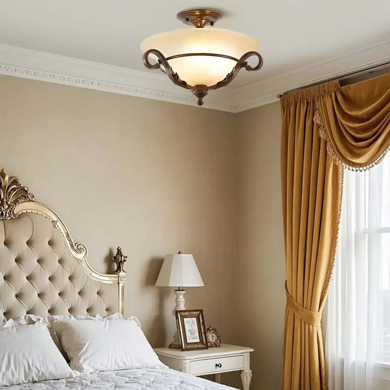 Contemporary 3-Light Ceiling Lamp for Living Room Decor Image - 4