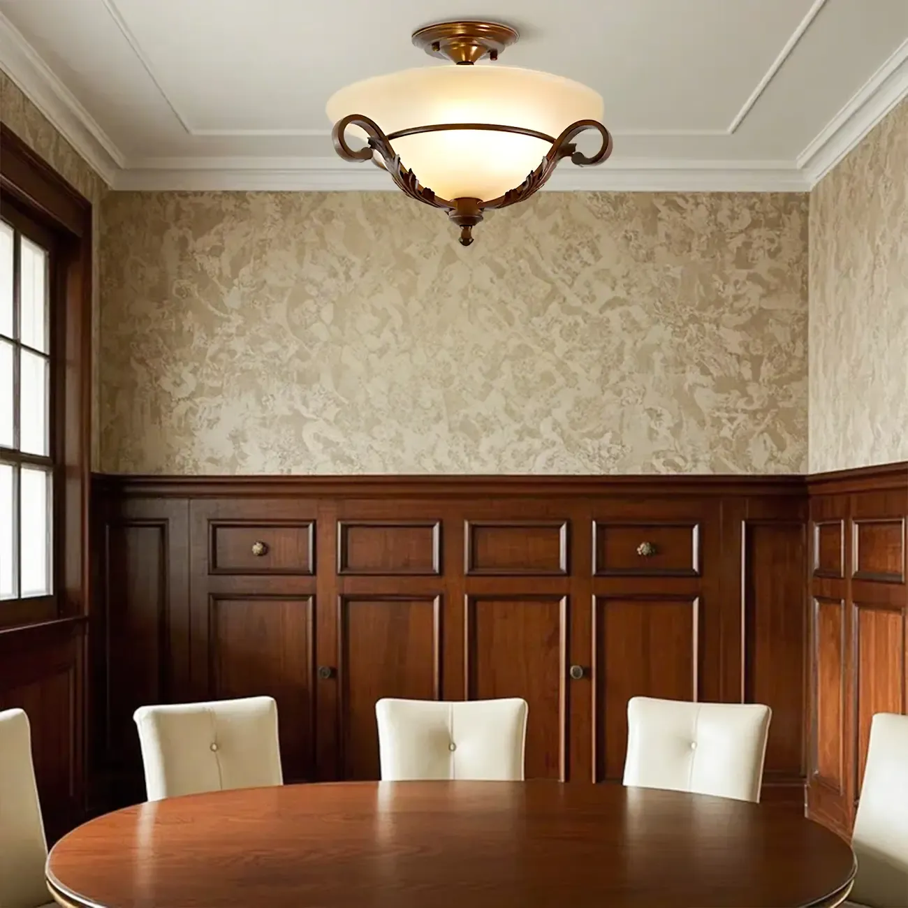 Contemporary 3-Light Ceiling Lamp for Living Room Decor Image - 5