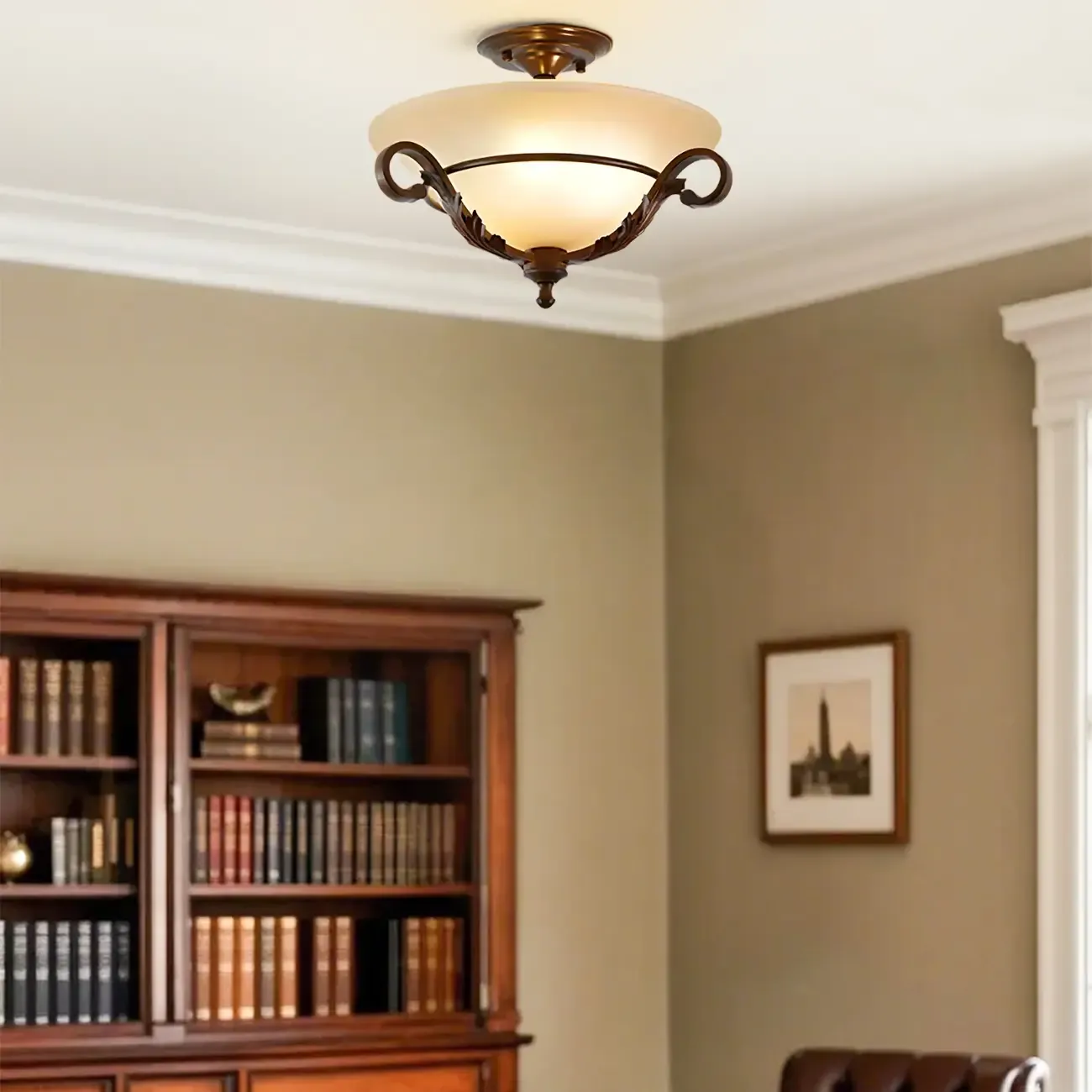 Contemporary 3-Light Ceiling Lamp for Living Room Decor Image - 6