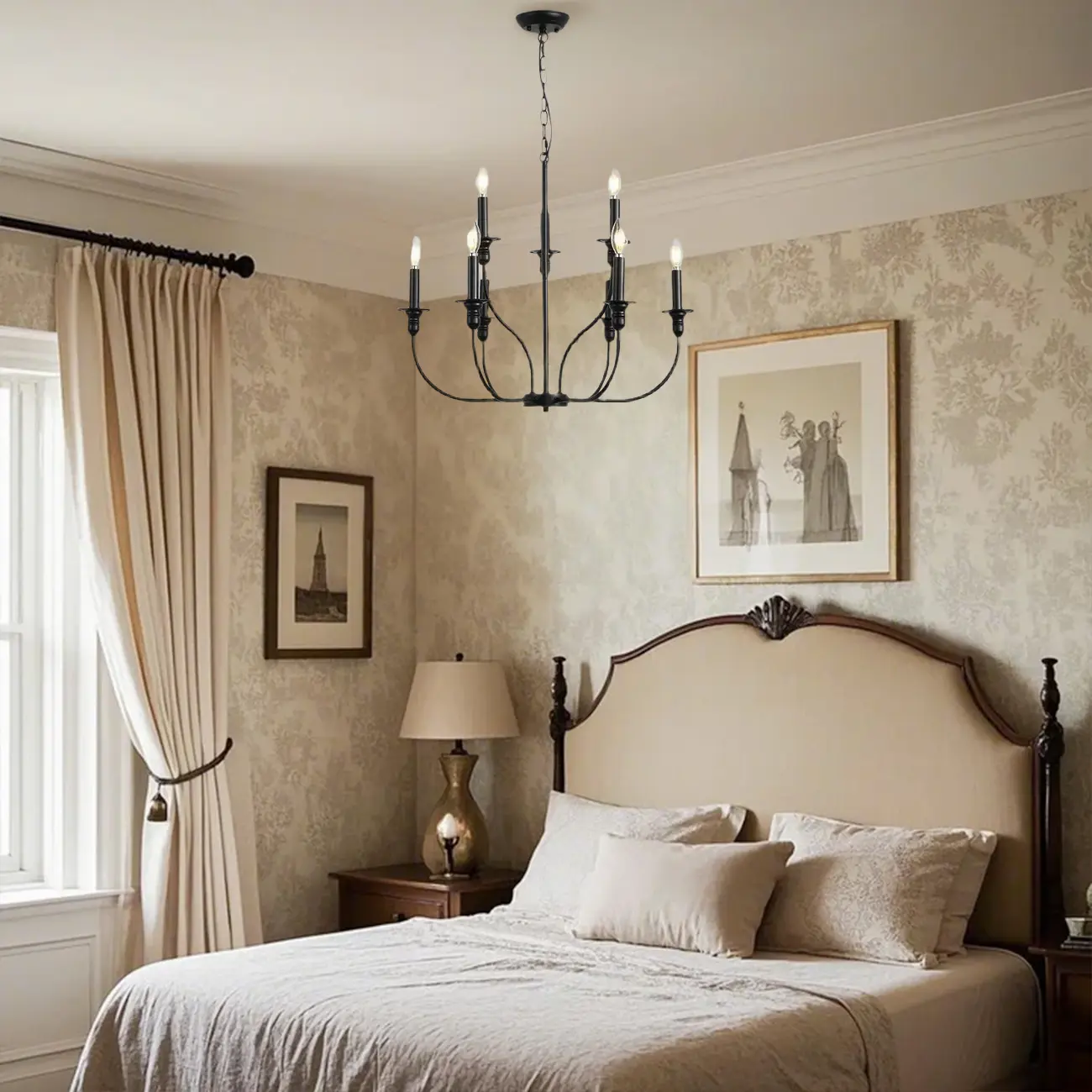 Industrial Black Chandeliers at Home with Adaptable Height Image - 1 | homeyfad