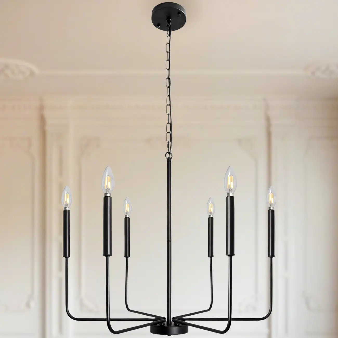 Industrial Black Chandeliers at Home with Adaptable Height Image - 4 | homeyfad