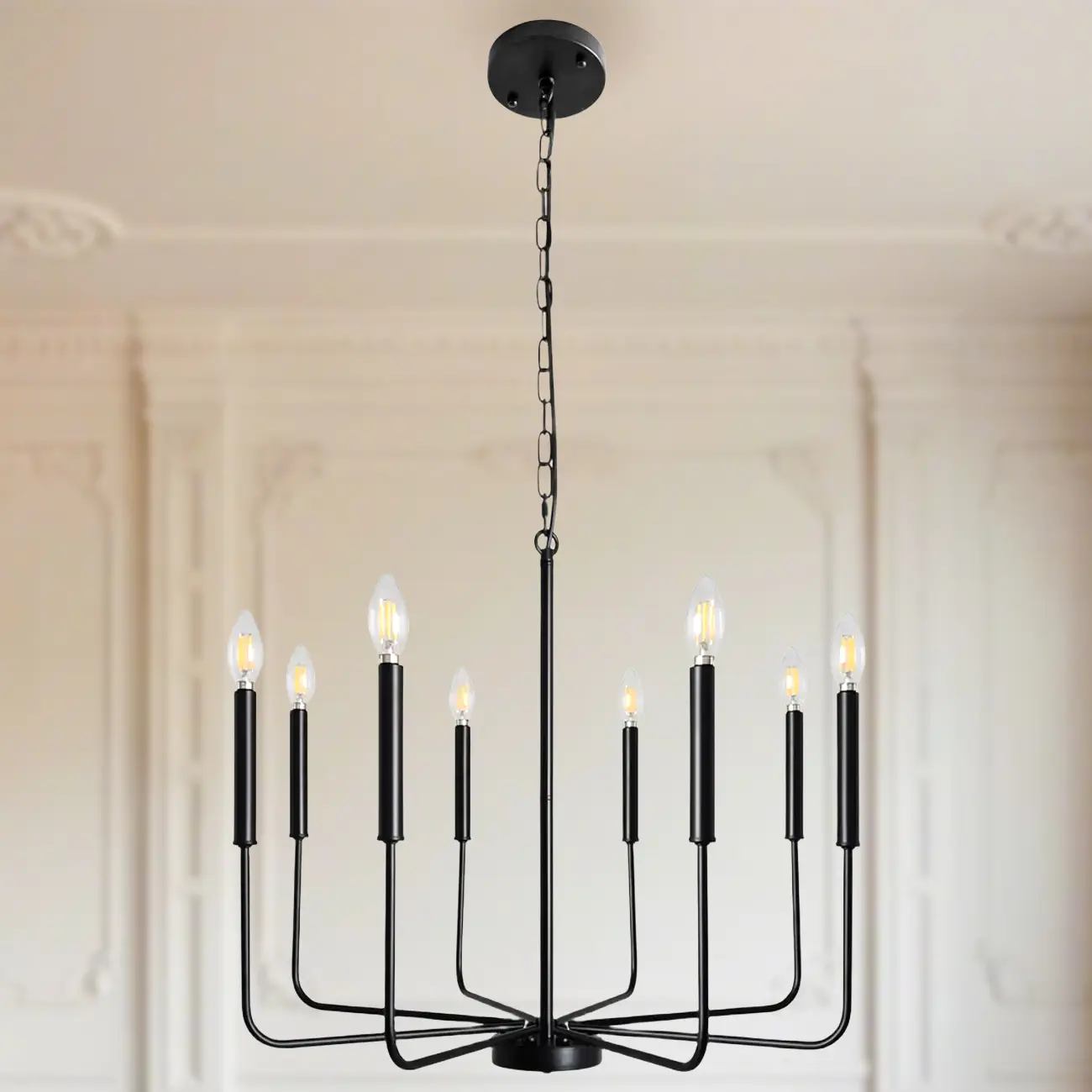 Industrial Black Chandeliers at Home with Adaptable Height Image - 5 | homeyfad
