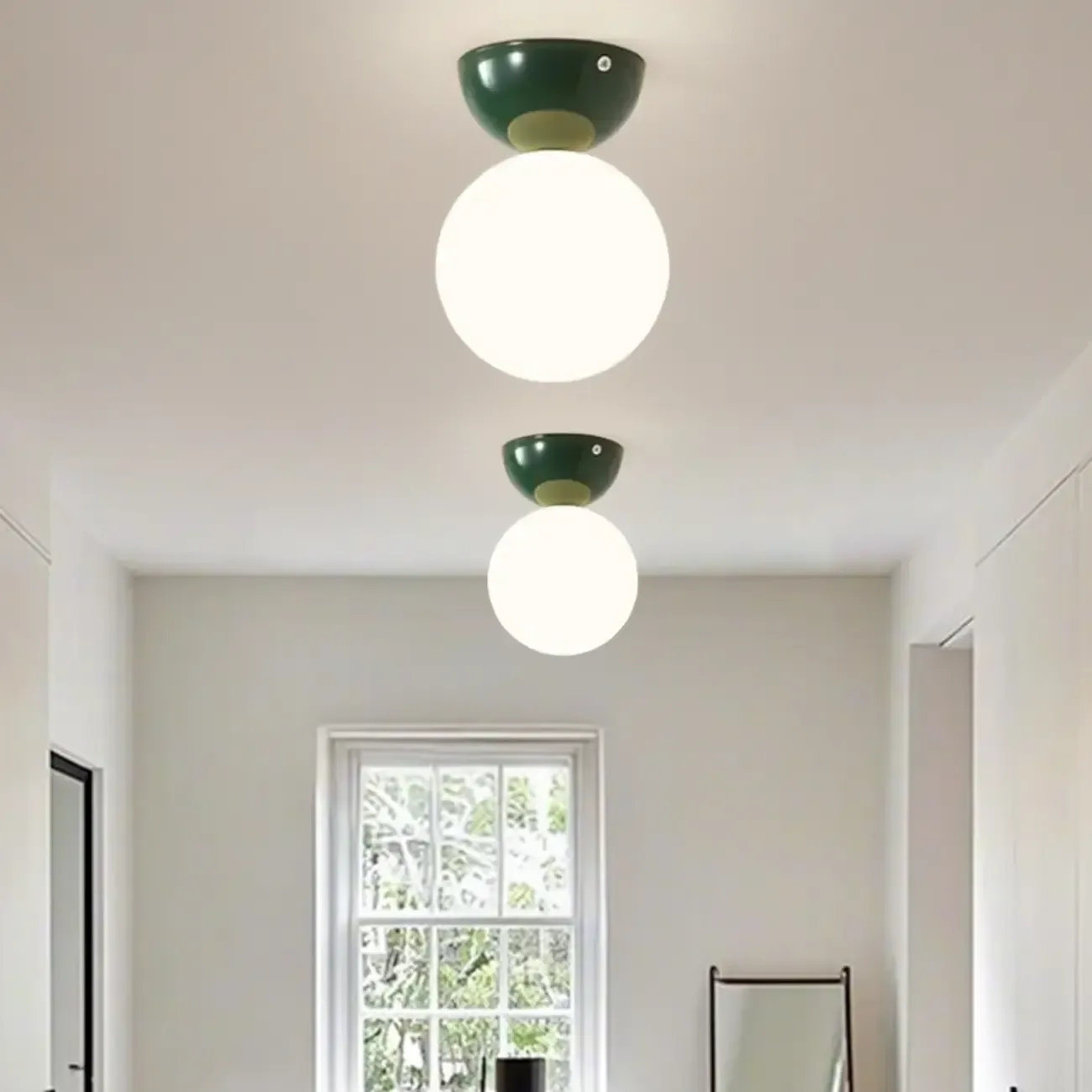 5 to 9 Inch Acrylic Globe Ceiling Light for Residential Use Image - 1